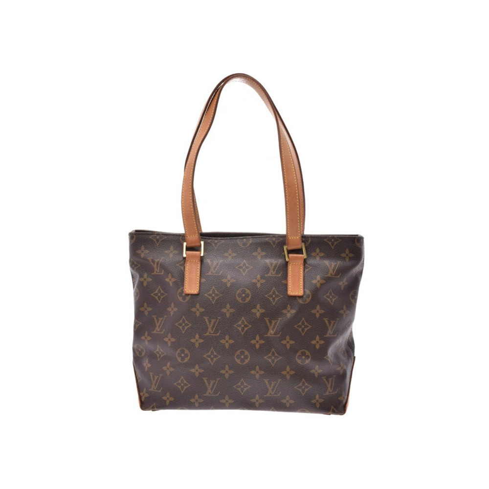 Louis Vuitton Monogram Cabas Piano Brown Leather Tote Bag
